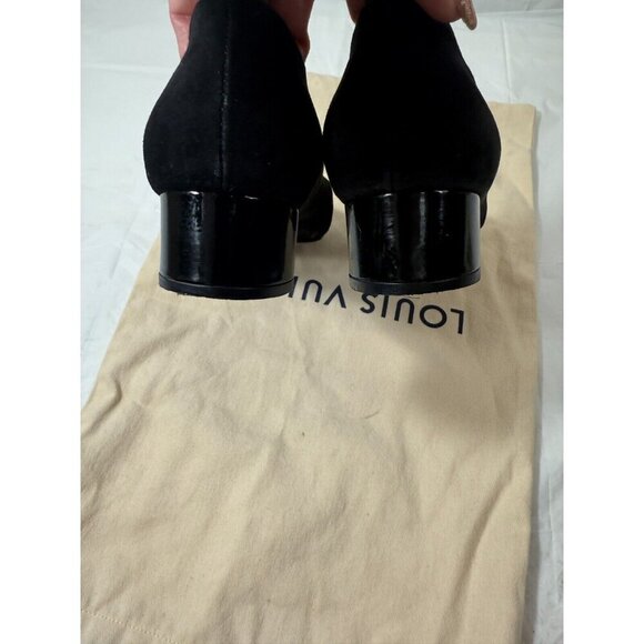 Louis Vuitton Black Suede Revival Ballet Flats Size 37 - Picture 14 of 16